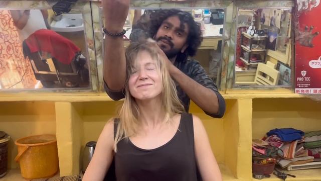 (SMILlNG FACE)Relaxing cosmic head neck massage with smiling face смотреть онлайн