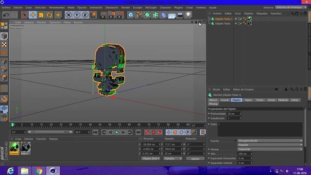 Tutorial Logo De Calabera Neon 3D En Cinema 4D смотреть онлайн