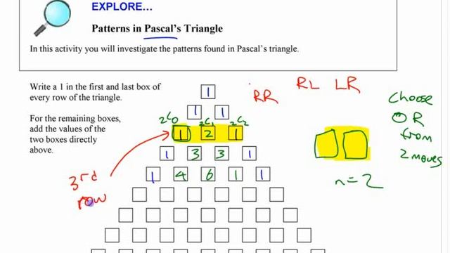 PC12 11.3a (pt1) Pascal's Triangle (and Combinatorics) смотреть онлайн