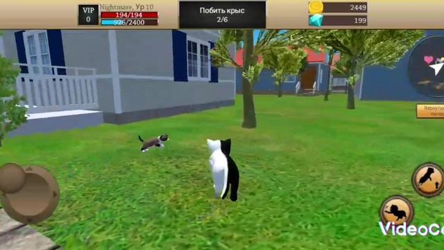 Я играю в Cat Sim!🎄🐈