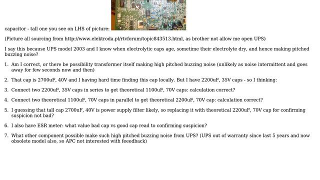 Electronics: Capacitor in series and parallel to diagnose APC Smart UPS 1000VA смотреть онлайн