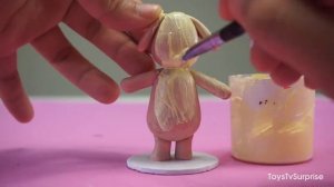 Animal Crossing: Goldie | Polymer Clay Figurine | Polymer Clay Tutorial with Toys TV Surprise Part