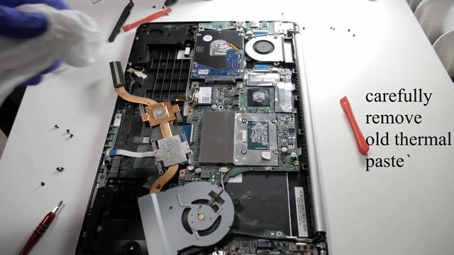 Changing thermal paste on Asus K501L / cleaning laptop смотреть онлайн