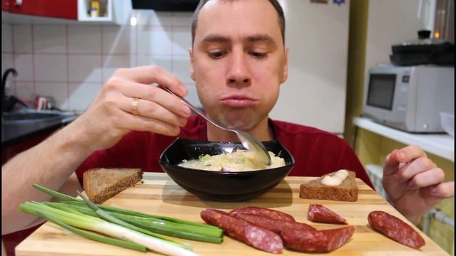 СЕМЕЙНЫЙ МУКБАНГ| ЩИ С КВАШЕННОЙ КАПУСТОЙ (КАПУСТНЯК)|MUKBANG|REAL SOUNDS| NOT ASMR|Eating show|먹방 смотреть онлайн