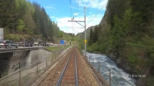 ★ 4K ★ Давос - Клостерс-плац - поездка в Ландкварт, Швейцария! ★ 4К 60fps UHD ★