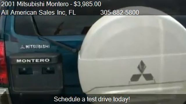 2001 Mitsubishi Montero XLS 4WD - for sale in Miami, FL 3316 смотреть онлайн