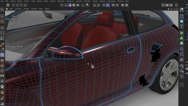 #C4DQuickTip 39_ How to close polygon holes with a grid in Cinema 4D смотреть онлайн
