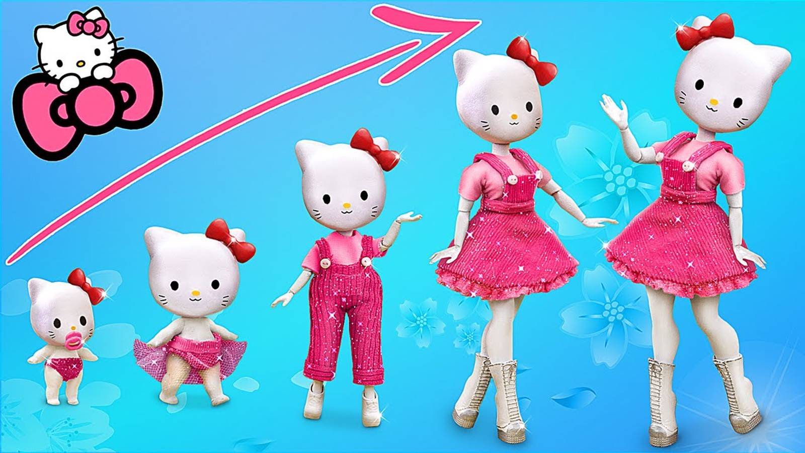 Хелоу Китти растёт! 31 идея для кукол ЛОЛ смотреть онлайн
