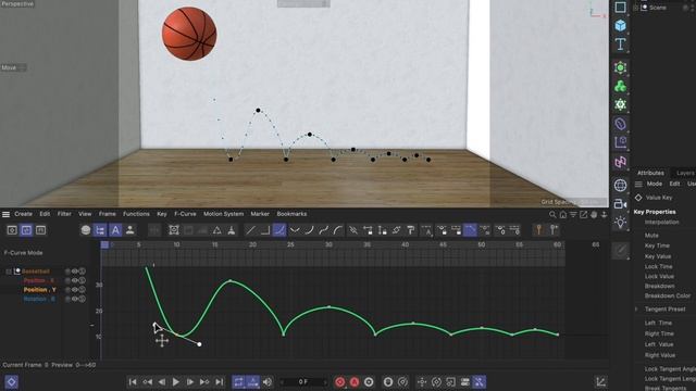 #C4DQuickTip 3_ How to break tangents on animation f-curves in Cinema 4D смотреть онлайн
