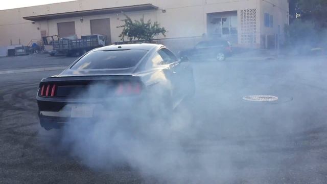 Mustang Ecoboost Straight Pipe BURN OUT смотреть онлайн