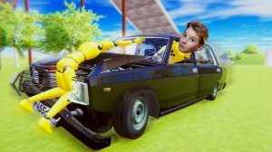 Стал водителем скорой помощи в игре ваз Краш тест (Ромарио228)