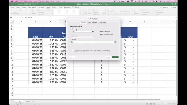 Excel Data Validation: All rules explained in one tutorial смотреть онлайн