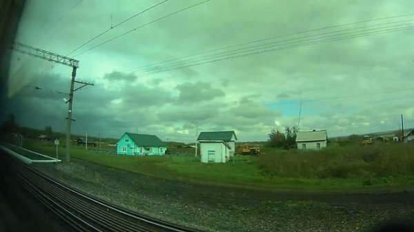Россия из окна поезда Кемерово Москва серия 14