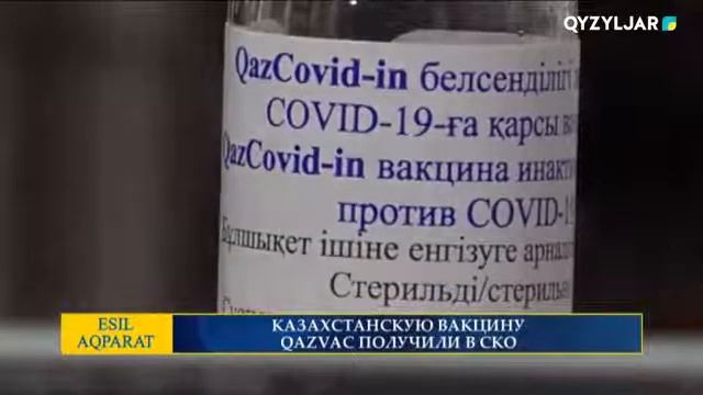 КАЗАХСТАНСКУЮ ВАКЦИНУ QAZVAC ПОЛУЧИЛИ В СКО смотреть онлайн