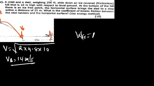 A child and Sled, weighing 290N, slide down an ice covered(frictionless) Hill ... [Physics-Question смотреть онлайн