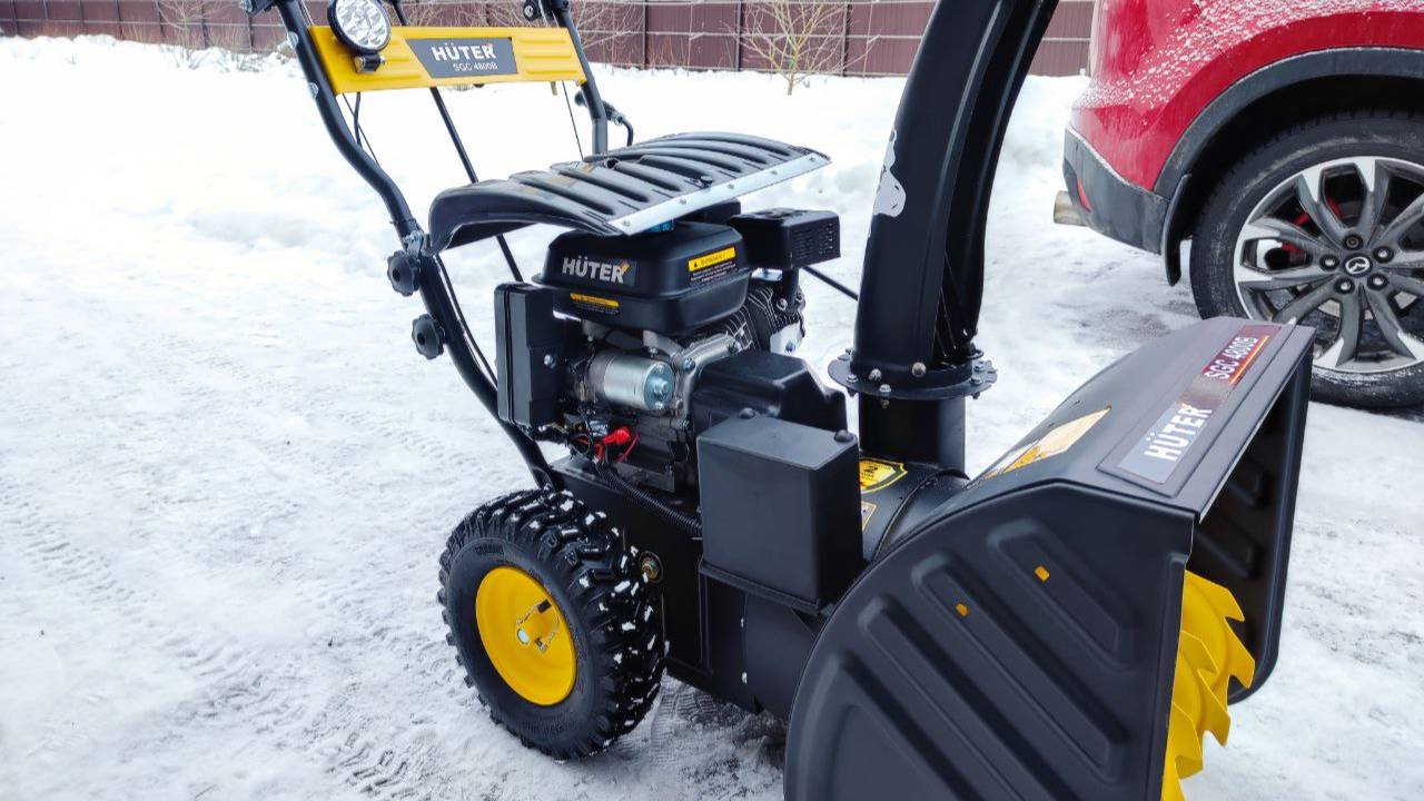 ремонт тяг газа и защита от снега для снегоуборщика HUTER SGC 4800(B) смотреть онлайн