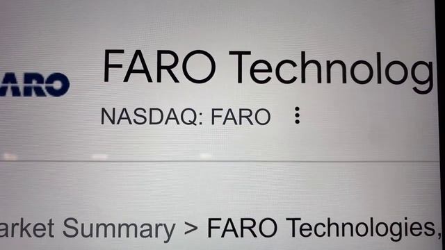 🔴 FARO Technologies Inc. FARO Stock Trading Facts 🔴 смотреть онлайн