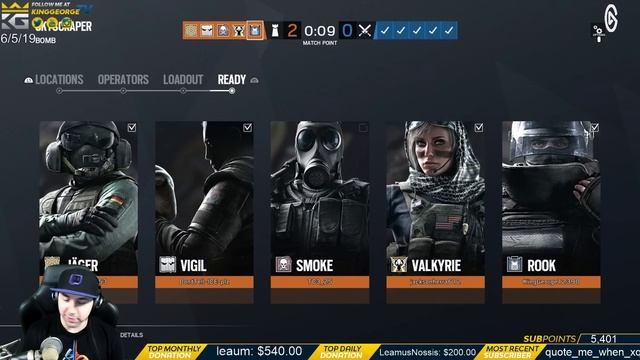 KingGeorge Rainbow Six Twitch Stream 6-5-19 Pt3 Playstation Now #Sponsored смотреть онлайн