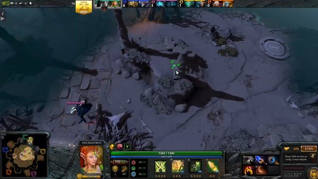 GamePlay Dota Reborn - Overthrow #1 Enchantress смотреть онлайн