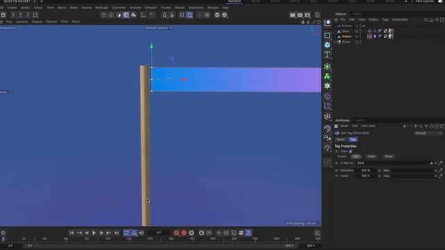 #C4DQuickTip 43_ How to attach simulated cloth to other objects in Cinema 4D смотреть онлайн