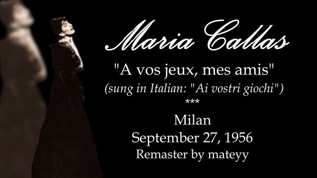 Maria Callas — BEST Hamlet Mad Scene [BEST Sound] (1956) смотреть онлайн