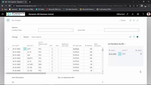 Display Serial Numbers by Bin in Bin Contents for Dynamics 365 Business Central смотреть онлайн