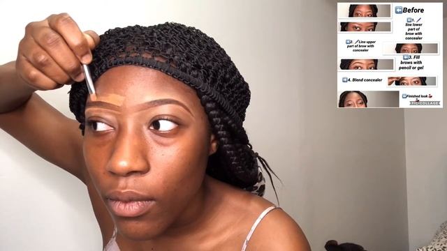 NEW EYEBROW TECHNIQUE || Achieve natural brow look, Beginner friendly👍|| DERMA BLEND смотреть онлайн