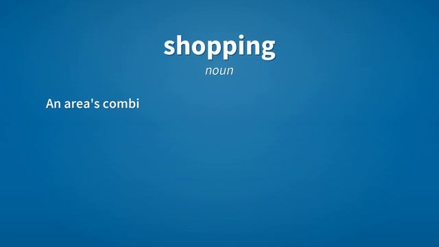Shopping | Meaning of shopping смотреть онлайн