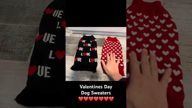 Valentine’s Day Knitted Dog Sweaters by GOYOSWA - 2 pack смотреть онлайн