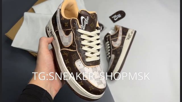 Nike Air Force 1 x Louis Vuitton смотреть онлайн