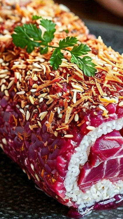 Селедка под шубой в форме рулета 🐟 смотреть онлайн