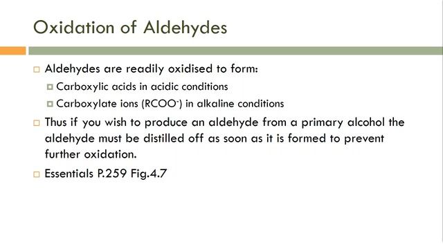 SACE Stage 2 Chemistry 4.4 Aldehydes & Ketones смотреть онлайн