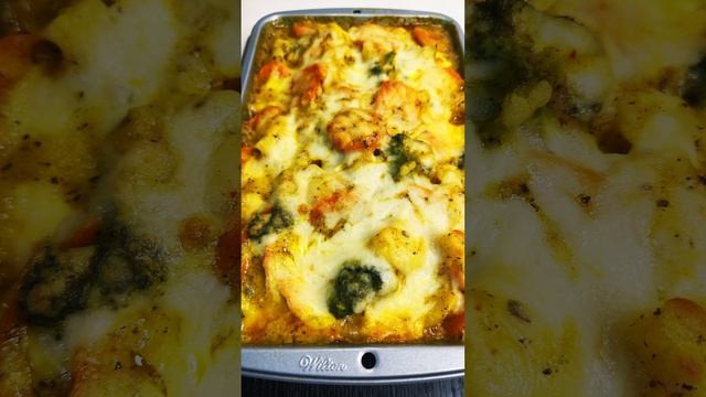 Вкуснейшая запеканка из картофеля, брокколи и моркови! смотреть онлайн