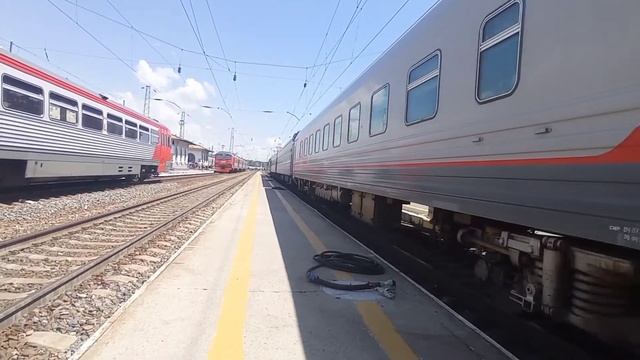 поезд эп1м-417 МОСКВА- КИСЛОВОДСК. НА СТАНЦИЮ КАВКАЗСКАЯ. смотреть онлайн