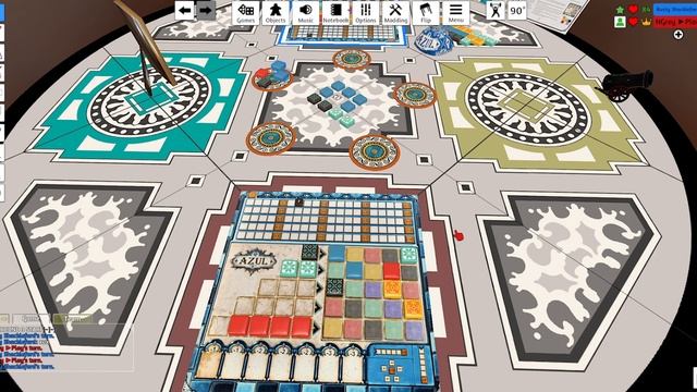 Azul - партейка! Настольная игра! Таблетоп симулятор. смотреть онлайн