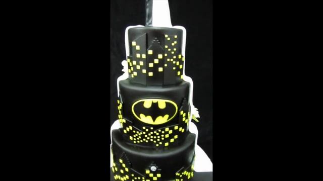 Batman Wedding Cake - TWO TONED CAKE - SPLIT CAKE смотреть онлайн