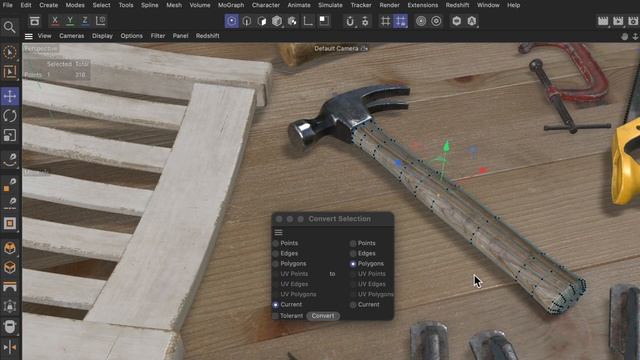 #C4DQuickTip 4_ How to convert one type of selection to another in Cinema 4D смотреть онлайн