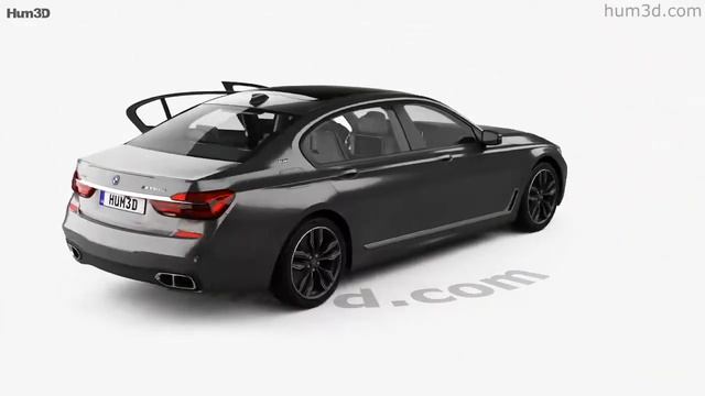 BMW M7 (G12) with HQ interior 2018 3D model by 3DModels.org смотреть онлайн