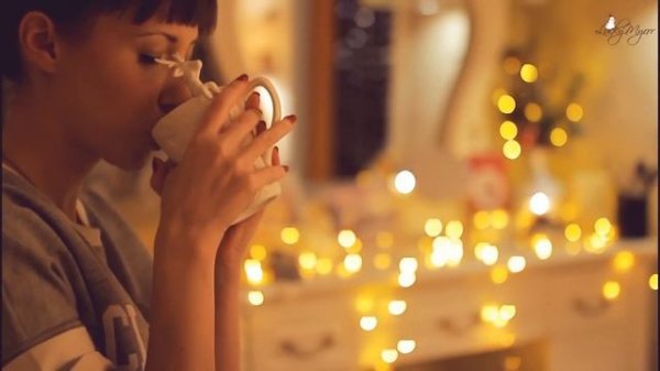 ASMR Зима. Новый год. Камин