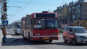 Автобус Scania CN113CLB (АН 952 22). Покатушки по Барнаулу.