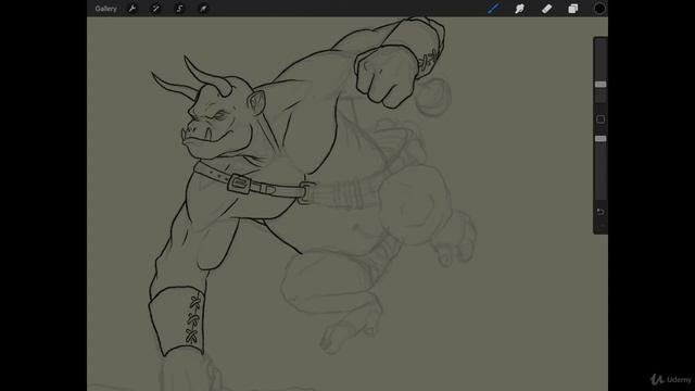 The Digital Painting. Lesson 09. Cell Shading Style. Part 48 - Final Line Art смотреть онлайн