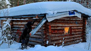 Один в тайге. Избу давит и ломает двери! Первые снасти на налима. Новогоднее путешествие по тайге!