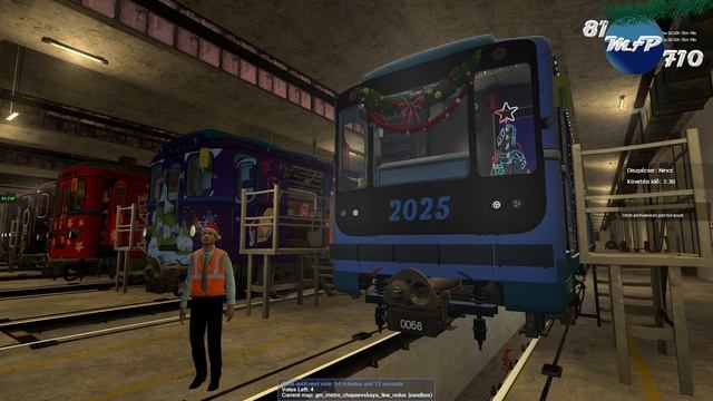 Поздравление с новым годом от канала 81-710 Metrostroi peoject смотреть онлайн