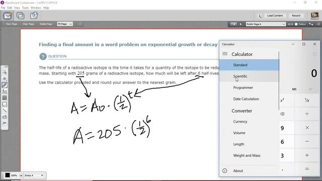 Finding a final amount in a problem on exponential growth or decay смотреть онлайн
