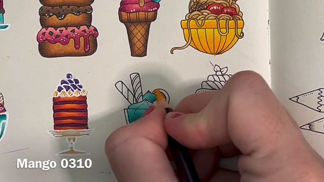 Small Victories Mini Series Sweet Treats Page | Treat 15 Sunday | Johanna Basford | Adult Colouring