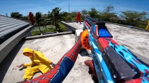 GET SPIDER-MAN's HOUSE BACK !!! ( Nerf War Movie ) By FLife TV