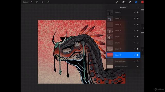 The Digital Painting. Lesson 10. Inking Style. Part 62 - Background and Final Effects смотреть онлайн