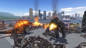 GODZILLA 2024 ( Super Charged Godzilla ) vs MECHAGODZILLA (Roblox Kaiju Arisen)