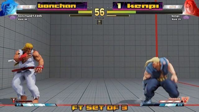 SFV/SF5 AE ☆ bochan (Nash) VS kenpi (Ken) Ranked match Street fighter V Arcade Edition смотреть онлайн