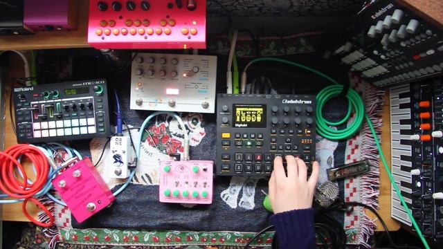 Elektron digitakt live looping JAM with Roland MC101, guitar,mid fi electronics 27/3/22 13:40 lofi смотреть онлайн